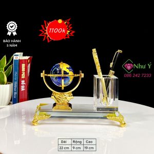 Đựng Bút Địa Cầu Pha Lê NY 001