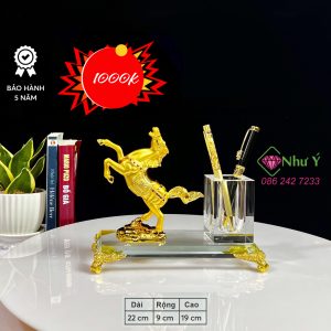 Đựng Bút Ngựa Pha Lê NY 001